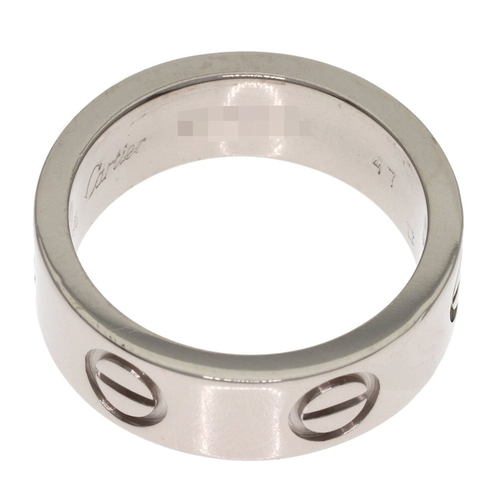 CARTIER 18k Silver Love Ring #47 - Picture 4 of 7